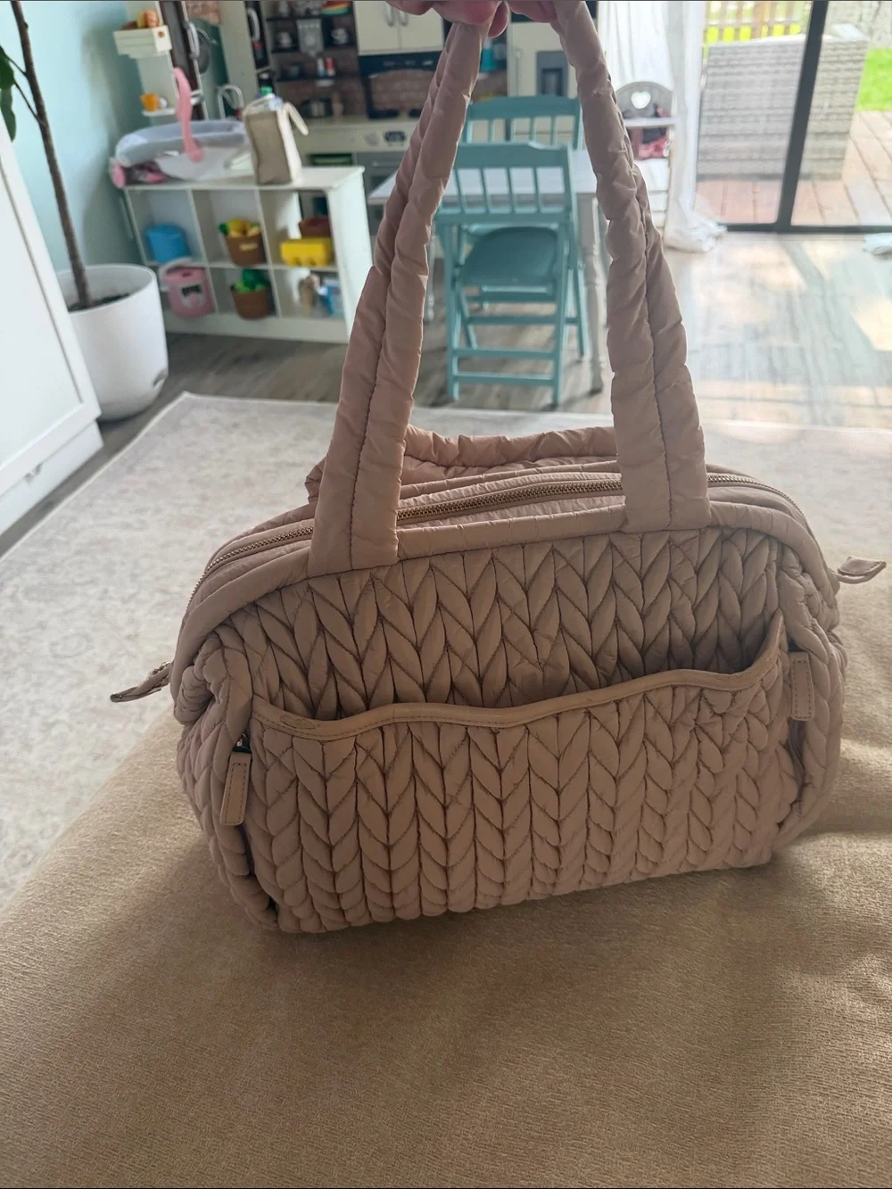 HAPP Brand Diaper Bag- Blush Pink